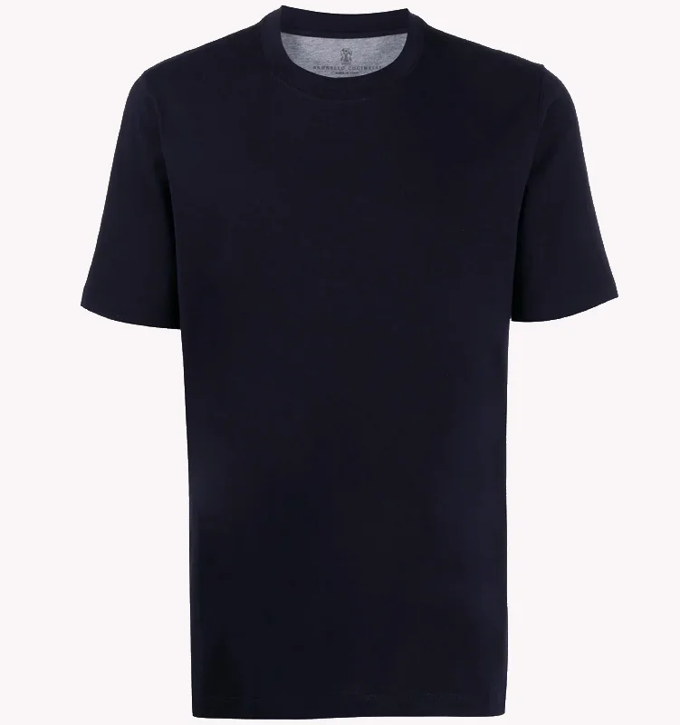 Men's Shirts with Snap ButtonsBrunello Cucinelli T-shirt in Navy