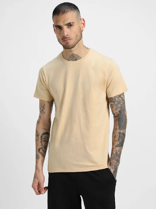 Stylish Men's HenleysSwan White Plain Tshirt