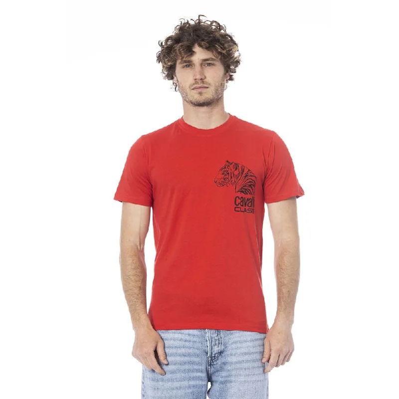 Men's Tailored Shirts for a Professional AppearanceCavalli Class  Cotton Men's T-Shirt