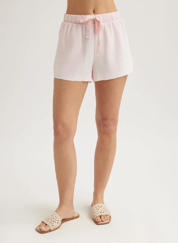 Men's Pants with SuspendersFlowy Dolphin Short - Petal Pink