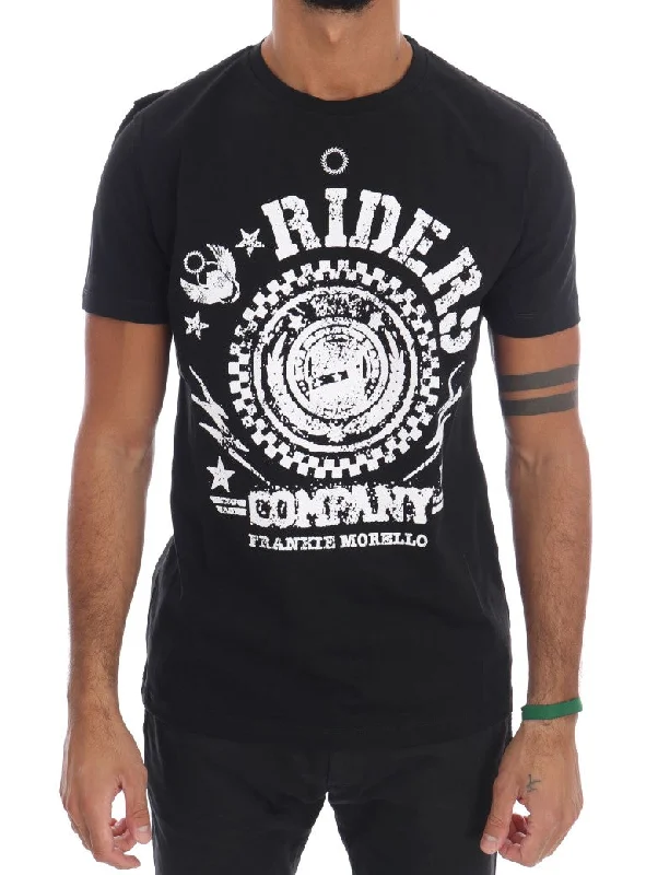 Layered Men's VestsFrankie Morello  Cotton RIDERS Crewneck Men's T-Shirt