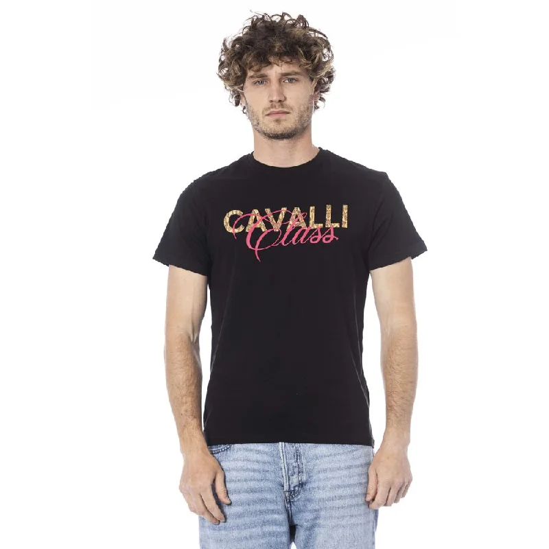 Men's Shirts with Wingtip CollarsCavalli Class  Cotton Men's T-Shirt