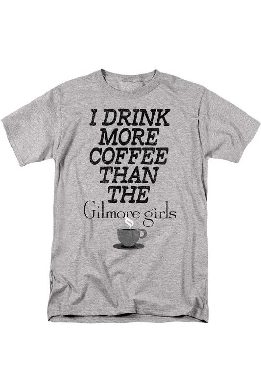 Men's Shirts with UV ProtectionGilmore Girls More Coffee Short Sleeve Adult Tee / T-Shirt Men's Shirts with UV ProtectionGilmore Girls More Coffee Short Sleeve Adult Tee / T-Shirt