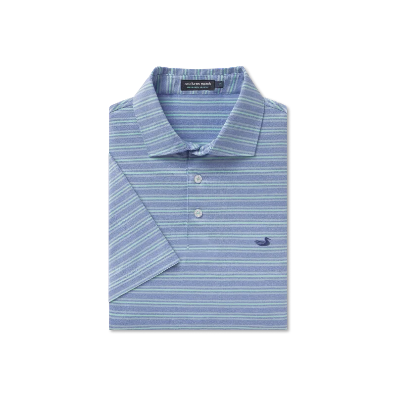 Men's Shirts with Graphic SleevesMaybourne Featherlight Stripe Polo
