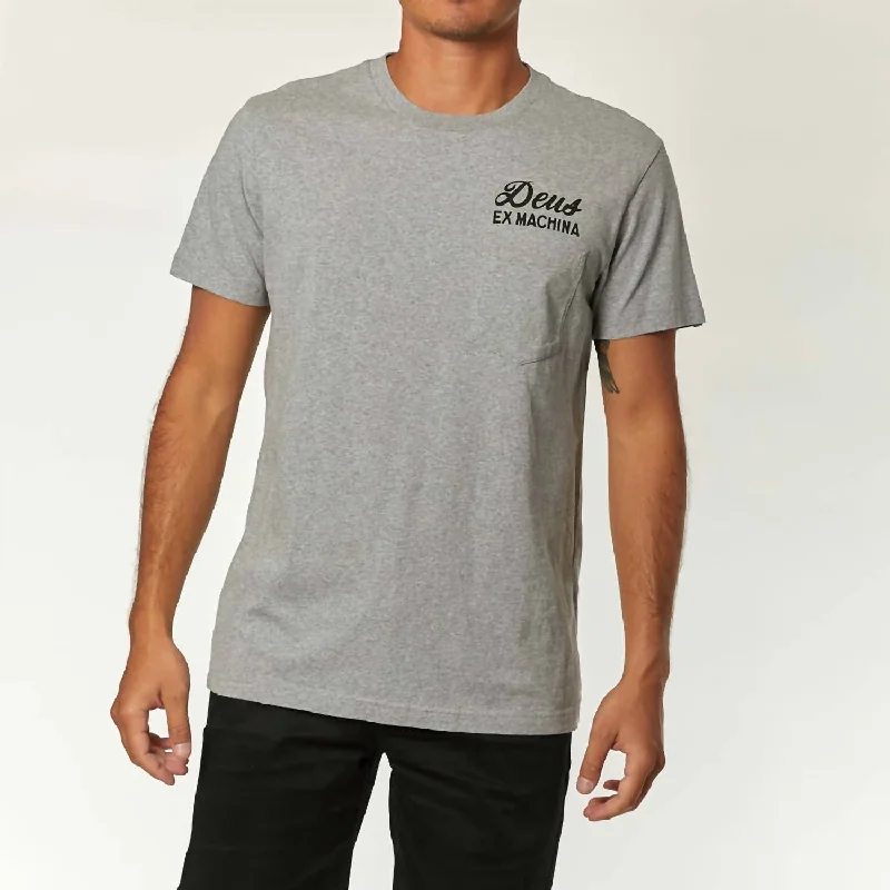 Men's Shirts with Mandarin CollarsVenice Address Tee In Grey