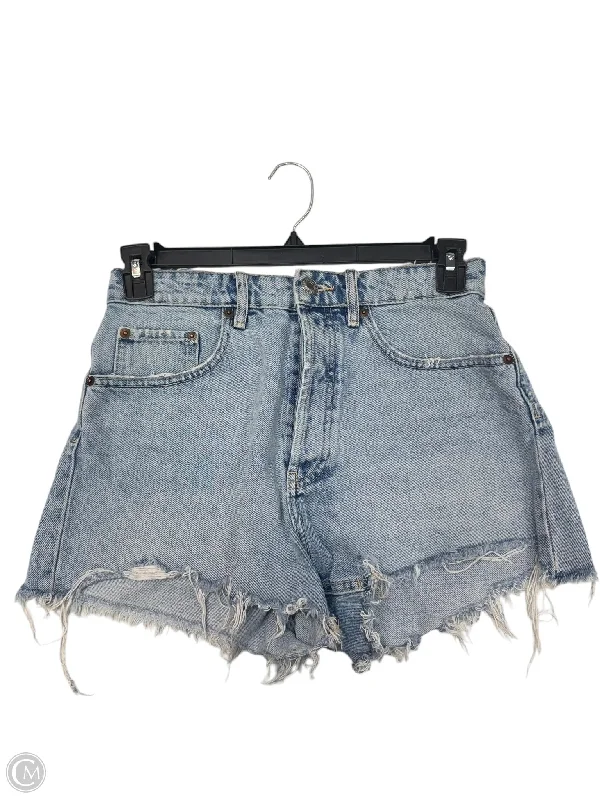 Men's Pants with SuspendersShorts By Zara In Blue Denim, Size: 6
