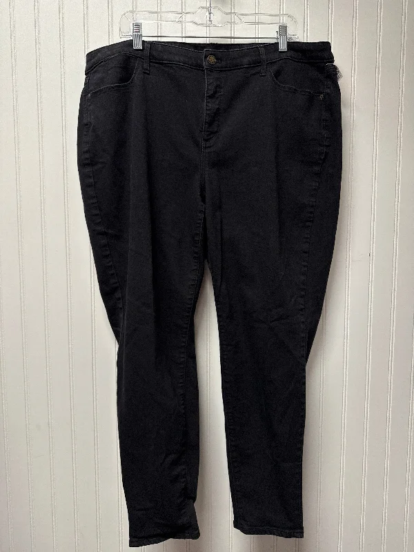Jeans for Men with a Big BellyJeans Skinny By Talbots In Black, Size: 20