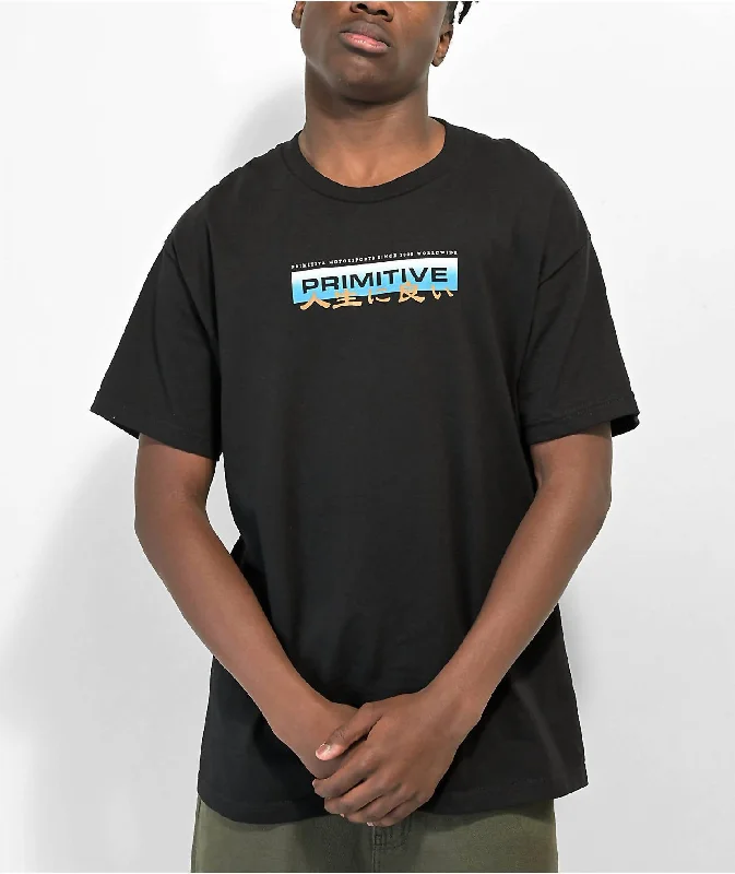 Elegant Men's Dress ShirtsMen's Osaka Nights T-Shirt In Black