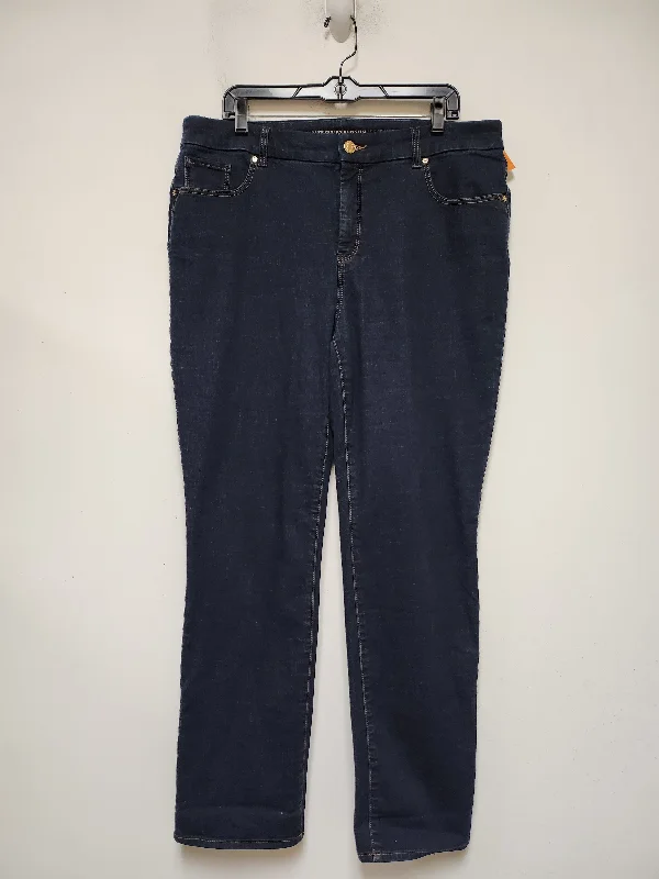Trendy Men's JeansJeans Straight By Chicos In Blue Denim, Size: 14