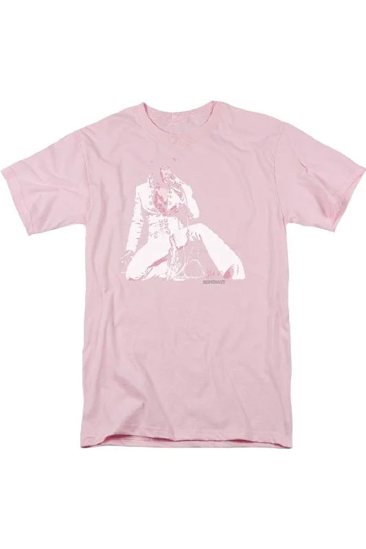 Men's Shirts with Embroidered DesignsElvis Presley Please Love Me Short Sleeve Adult Tee / T-Shirt