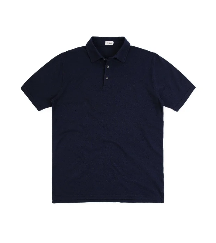 Men's Shirts with Animal PrintsTrunk Moxon Short Sleeve Polo Shirt: Navy