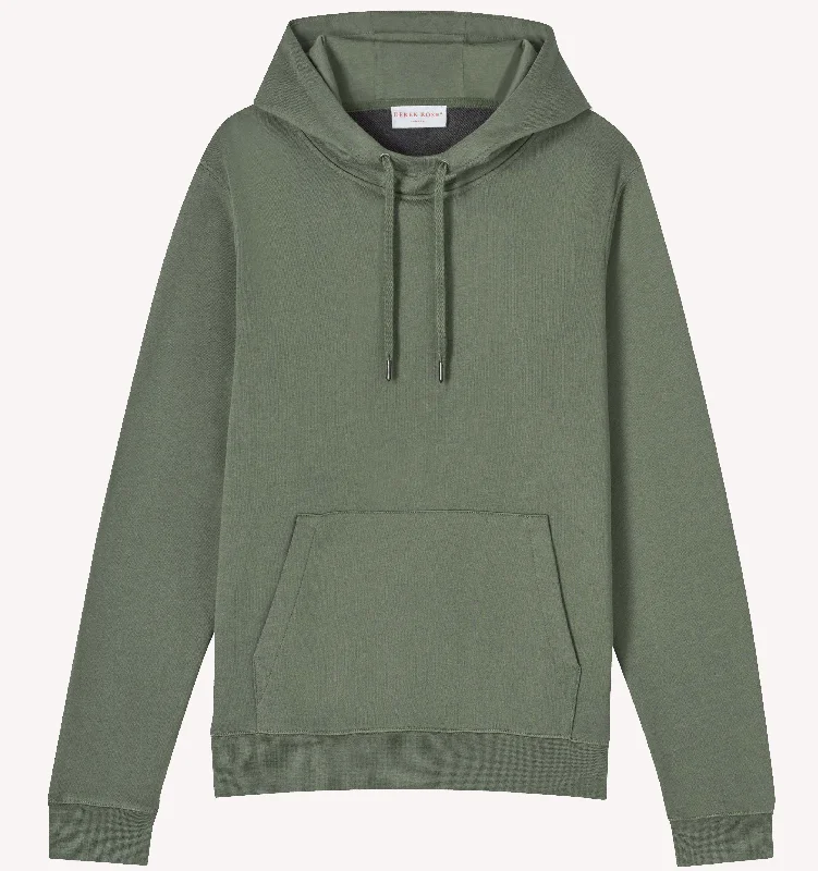Men's Shirts with Adjustable HemlinesDerek Rose Quinn Sweatshirt in Soft Green
