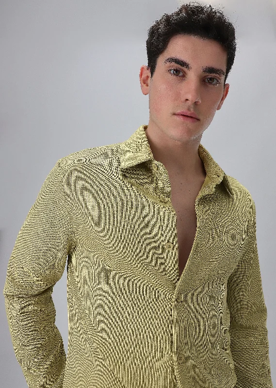 Men's Cowboy Shirts for Western StyleOlive Knitted Shirt