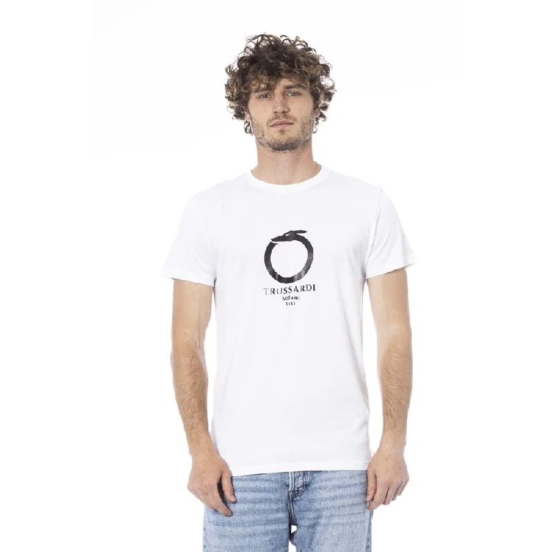 Men's Shirts with Mock NecksTrussardi Beachwear  Cotton Men's T-Shirt