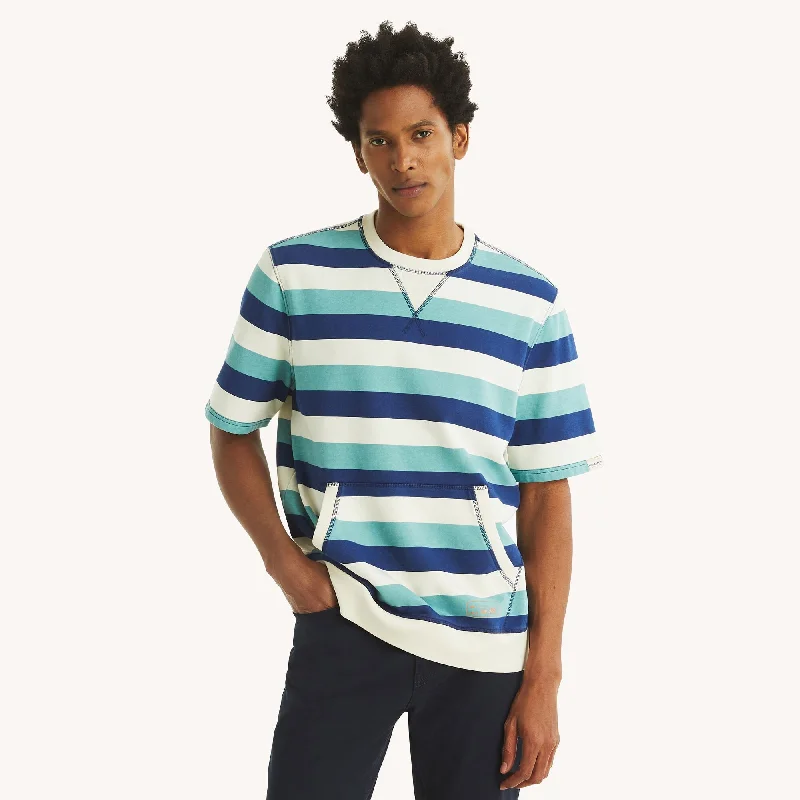 Men's Shirts with Appliqué DetailsNautica Mens Nautica Jeans Co. Striped Crewneck T-Shirt
