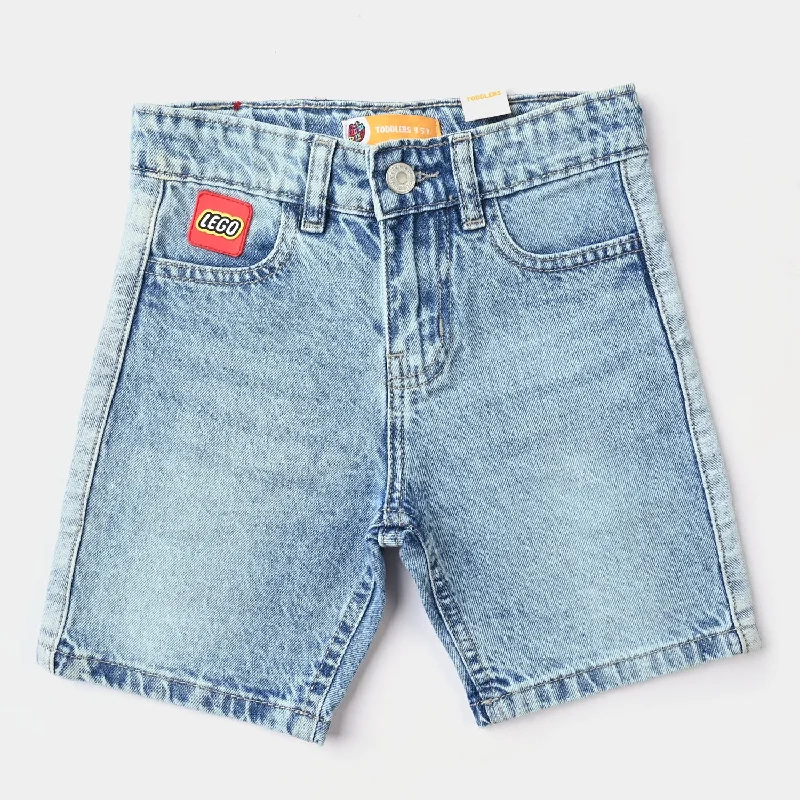 Men's Pants with Flap PocketsBoys Denim rigid Short Lego-Mid Blue