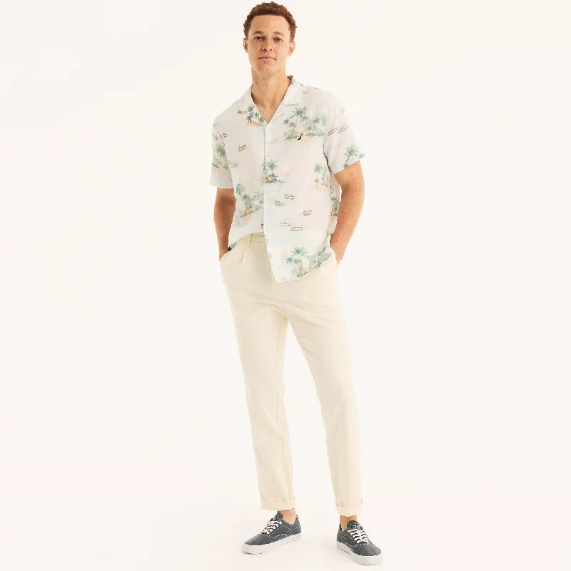 Men's Iron-Free Shirts for Wrinkle-Resistant WearNautica Mens Big & Tall Printed Short-Sleeve Camp Shirt Men's Iron-Free Shirts for Wrinkle-Resistant WearNautica Mens Big & Tall Printed Short-Sleeve Camp Shirt