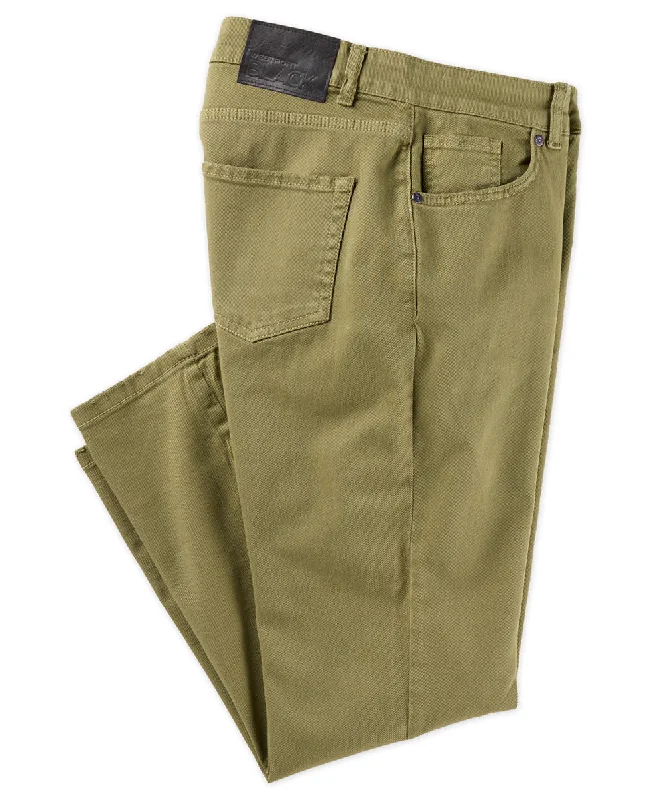 Men's Pants with Wrinkle-Resistant FabricWestport Black Italian 5-Pocket Twill Jean