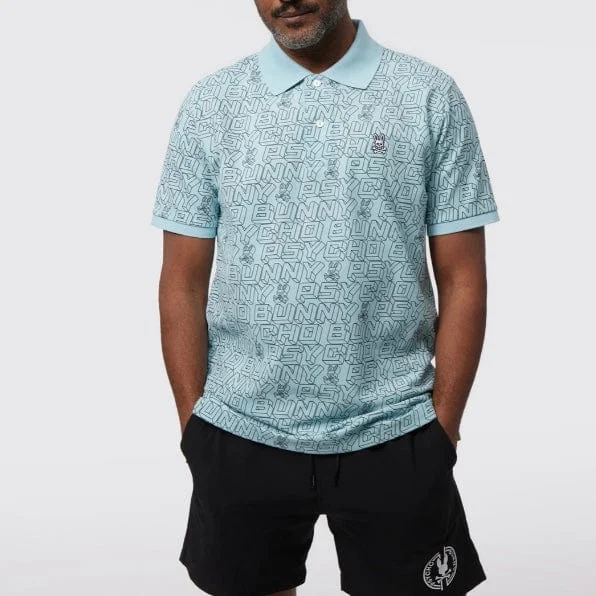 Men's Shirts with UV ProtectionPsycho Bunny Dayton Fashion Jacquard Polo (Seafoam) B6K219Y1PC Men's Shirts with UV ProtectionPsycho Bunny Dayton Fashion Jacquard Polo (Seafoam) B6K219Y1PC