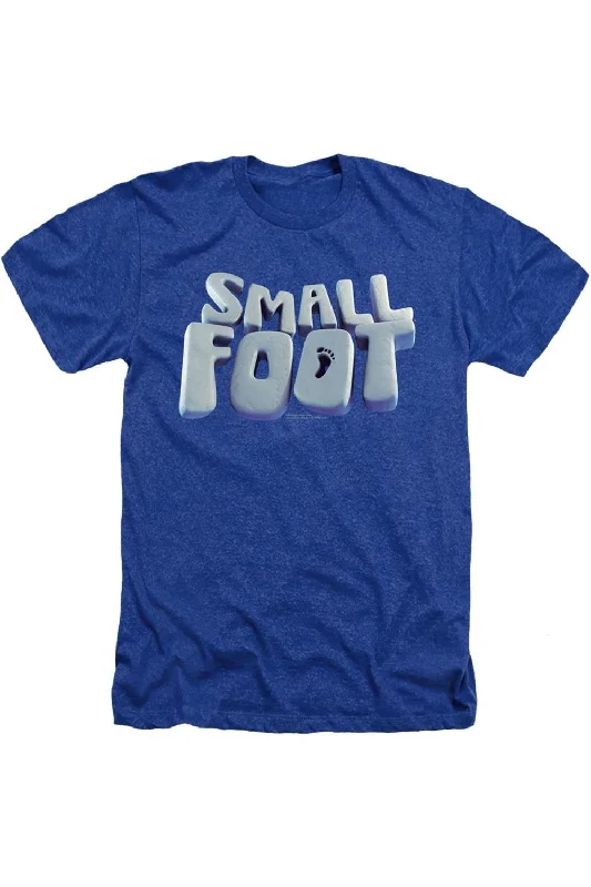 Men's Shirts with Moisture-Wicking FabricSmallfoot Smallfoot Logo Adult Heather Tee / T-Shirt Men's Shirts with Moisture-Wicking FabricSmallfoot Smallfoot Logo Adult Heather Tee / T-Shirt