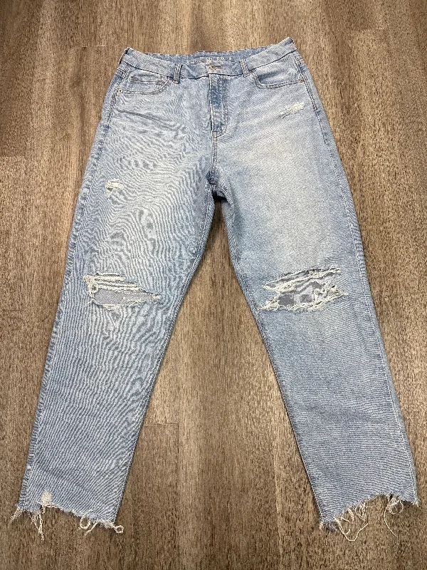 Oversized Men's JeansJeans Straight By American Eagle In Blue Denim, Size: 14