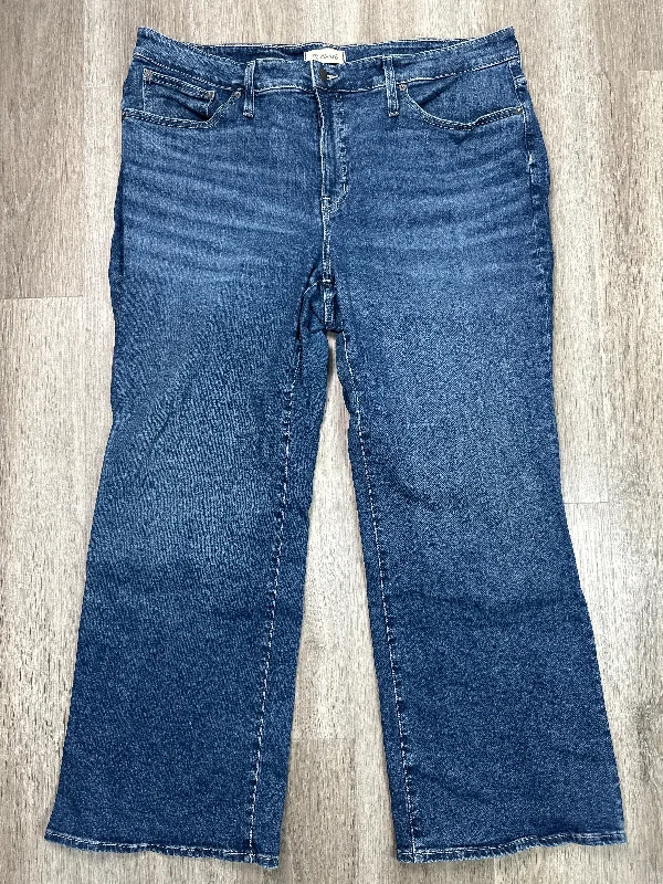 Hipster Men's JeansJeans Flared By Madewell In Blue Denim, Size: 20