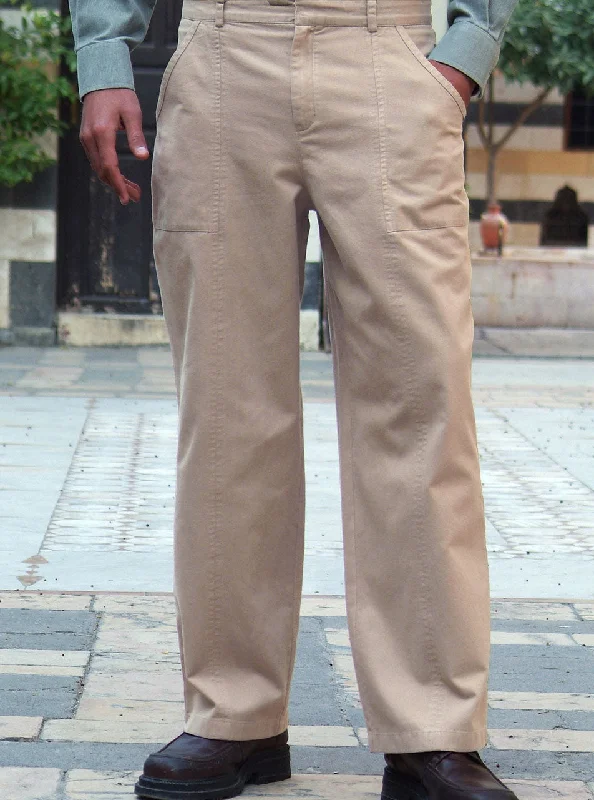 Men's Pants with Side PocketsPouch Pocket Trousers