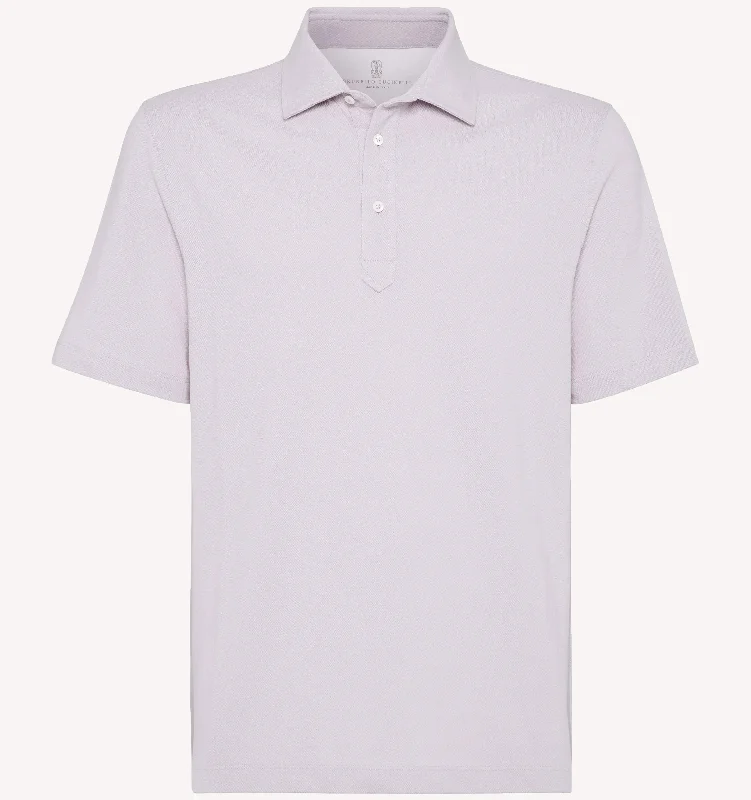 Layered Men's VestsBrunello Cucinelli Piqué Polo in Lavada