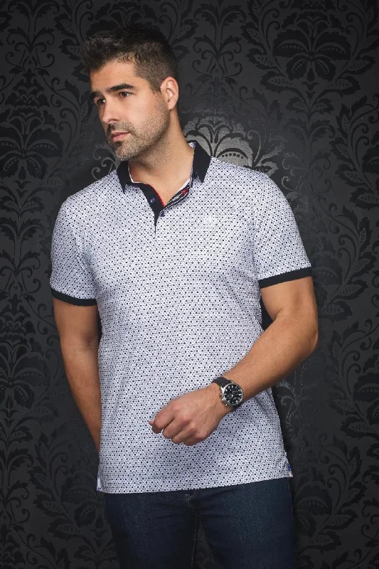Men's Shirts with Button-Down PocketsAU NOIR | Polo | Asher White
