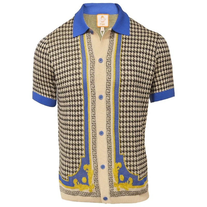 Men's Shirts with Checkered PatternsCGR ORIGINAL SHORT SLEEVES KNIT/KS1557