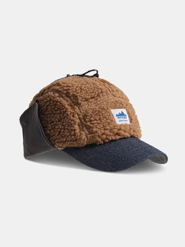 Oversized Fedora HatsEarflaps Plush Baseball Cap