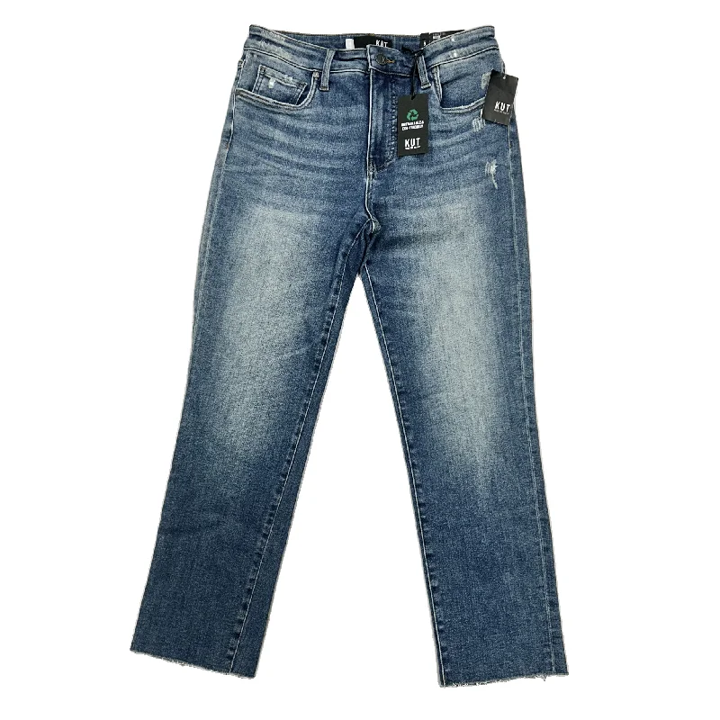 Men's Jeans with a Destroyed LookJeans Straight By Kut In Blue Denim, Size: 6