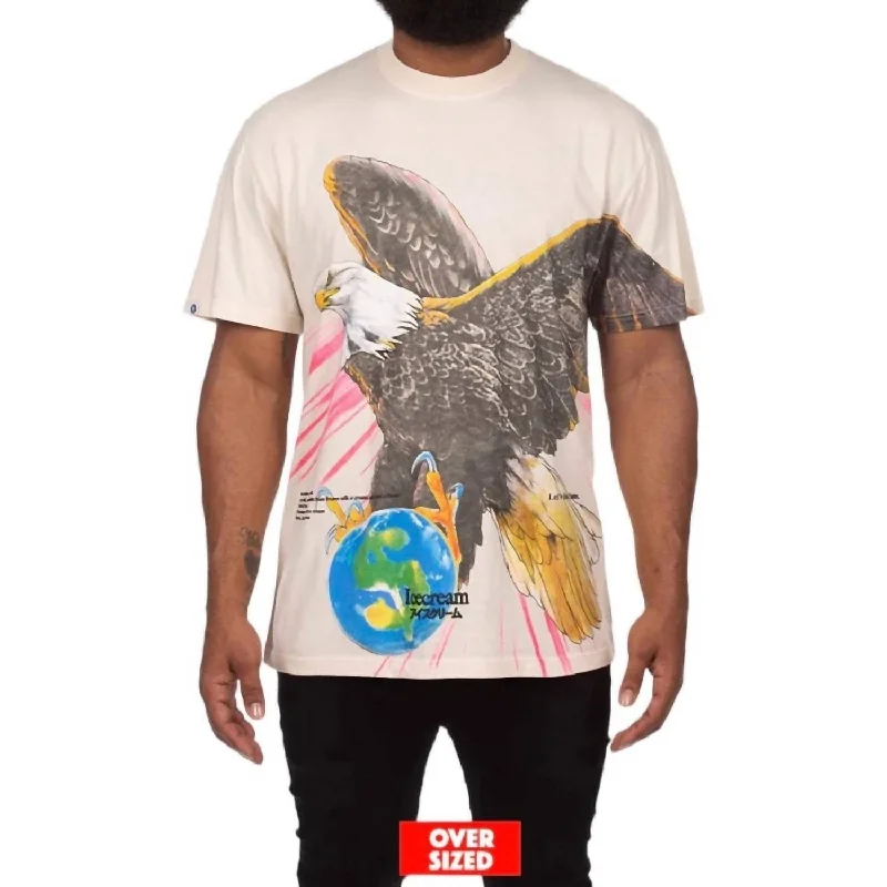 Men's Shirts with Checkered PatternsFear Of A Rich Planet Short Sleeve Knit Tee In Antique White Men's Shirts with Checkered PatternsFear Of A Rich Planet Short Sleeve Knit Tee In Antique White