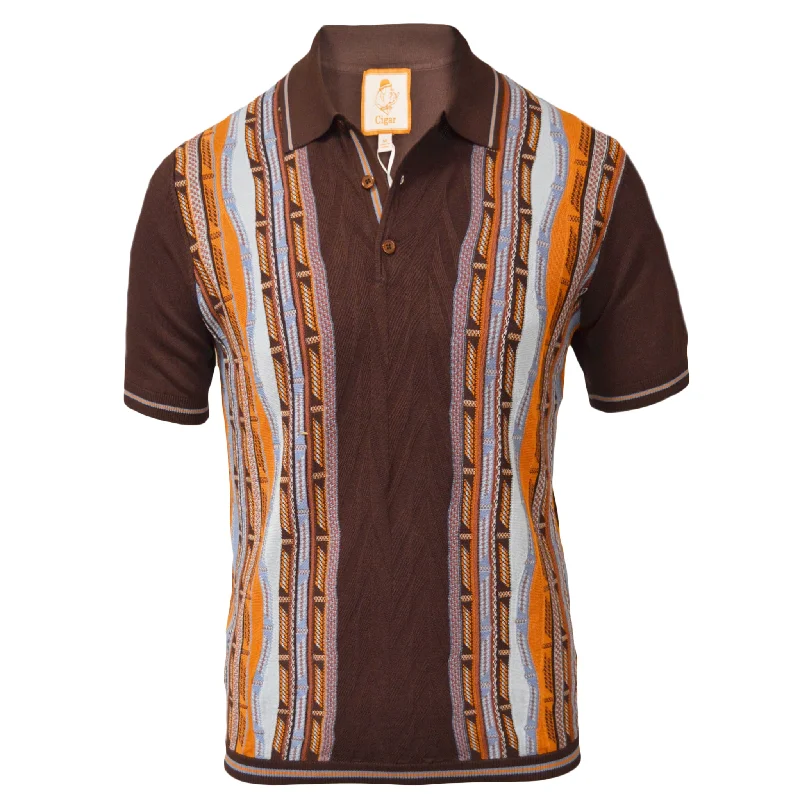 Men's Shirts with Abstract DesignsCGR ORIGINAL SHORT SLEEVES KNIT/Pj-1506