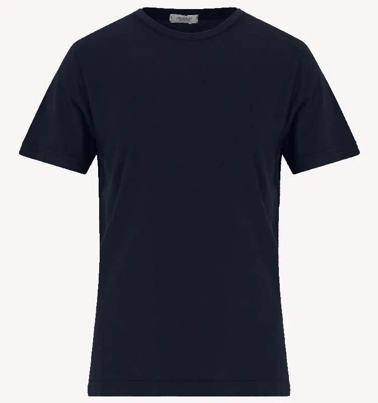 Men's Shirts with Hidden PocketsCrossley T-shirt in Navy Blue