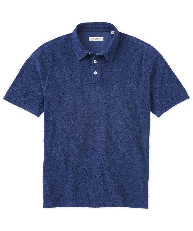Men's Shirts with Moisture-Wicking FabricTerry Short Sleeve Polo Shirt