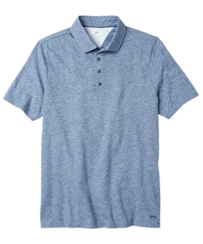 Patterned Men's Hawaiian ShirtsCotton-Linen Polo Shirt