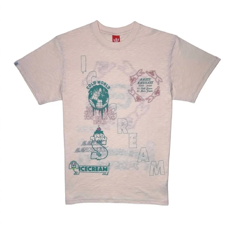 Men's Shirts with Custom MonogramsMen's Vegas Short Sleeve Tee In Vanilla Cream