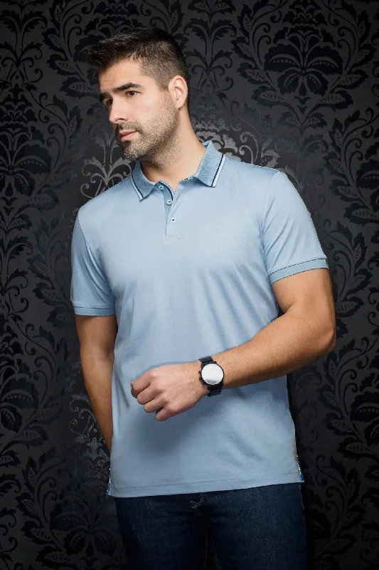 Comfortable Men's Polo ShirtsAU NOIR | Polo | Dellario Light Blue