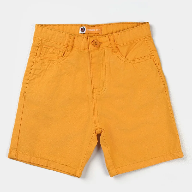 Breathable Men's Athletic ShortsBoys Cotton Short Basic-Citrus
