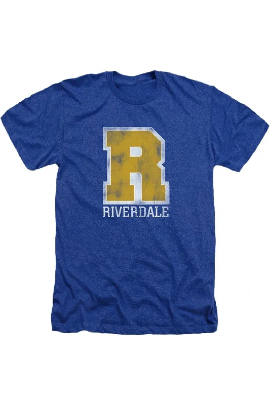 Men's Shirts with Custom MonogramsRiverdale Riverdale Varsity Adult Heather Tee / T-Shirt Men's Shirts with Custom MonogramsRiverdale Riverdale Varsity Adult Heather Tee / T-Shirt