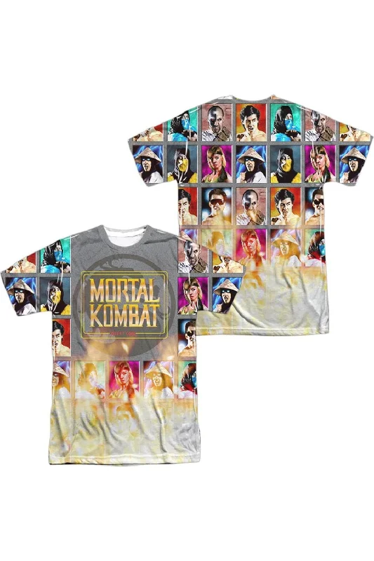 Men's Shirts with High NecksMortal Kombat Klassic Choose Your Fighter (Front/Back Print) Short Sleeve Adult Poly Crew Tee / T-Shirt Men's Shirts with High NecksMortal Kombat Klassic Choose Your Fighter (Front/Back Print) Short Sleeve Adult Poly Crew Tee / T-Shirt