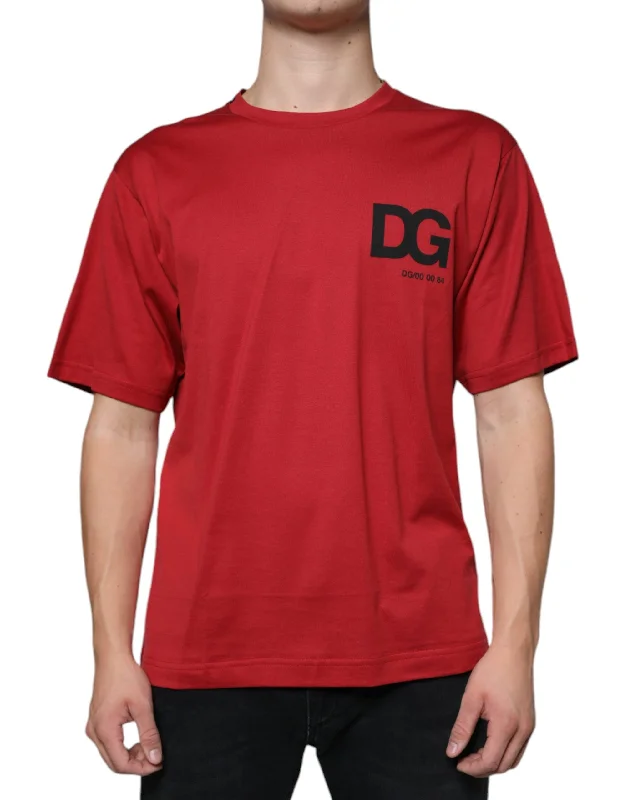 Men's Shirts for Outdoor ActivitiesDolce & Gabbana Cotton DG Logo Print Crew Neck Men's T-shirt Men's Shirts for Outdoor ActivitiesDolce & Gabbana Cotton DG Logo Print Crew Neck Men's T-shirt