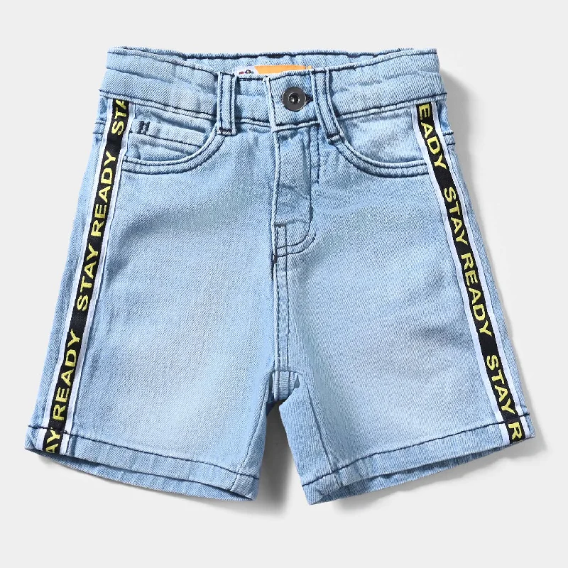 Men's Pants with Slant PocketsBoys Denim Stretch Short Stay Ready-LT.Blue