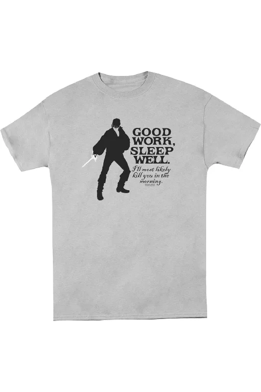 Men's Shirts with Mandarin CollarsPrincess Bride Good Work Short Sleeve Adult Tee / T-Shirt