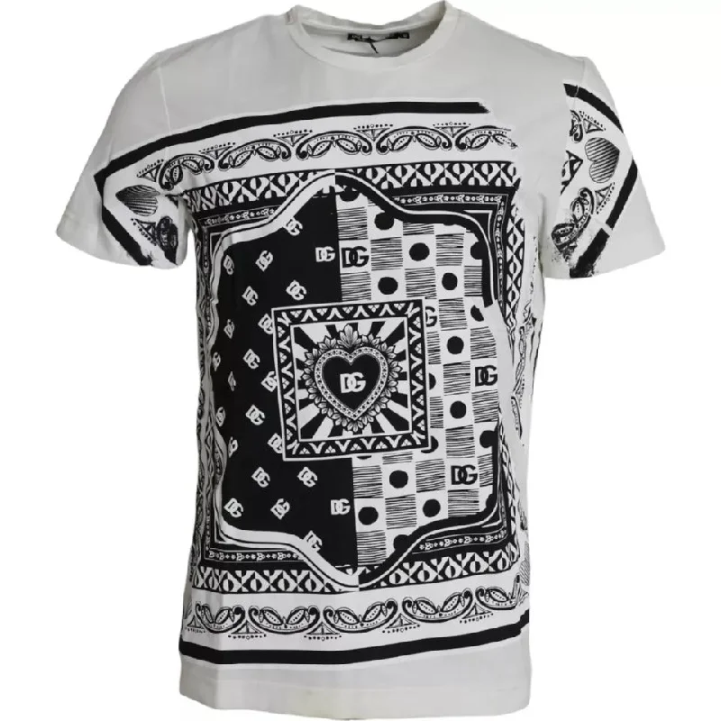Durable Men's Work ShirtsDolce & Gabbana Bandana Print Cotton Short Sleeves Men Men's T-shirt Durable Men's Work ShirtsDolce & Gabbana Bandana Print Cotton Short Sleeves Men Men's T-shirt