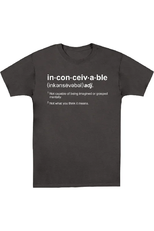 Men's Shirts with CollarsPrincess Bride Definition Short Sleeve Adult Tee / T-Shirt