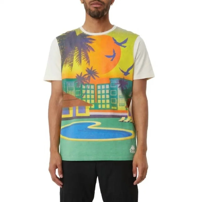 Men's Shirts with Graphic SleevesAuthentic Kintrye Tee Shirt In Cream