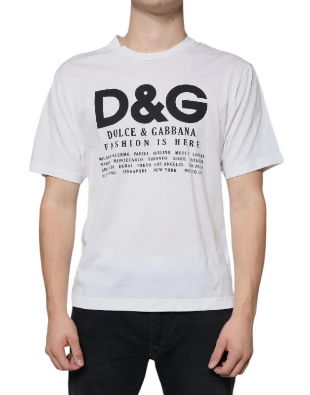 Men's Dressy Shirts for Formal EventsDolce & Gabbana Cotton DG Logo Print Casual Men's T-shirt Men's Dressy Shirts for Formal EventsDolce & Gabbana Cotton DG Logo Print Casual Men's T-shirt