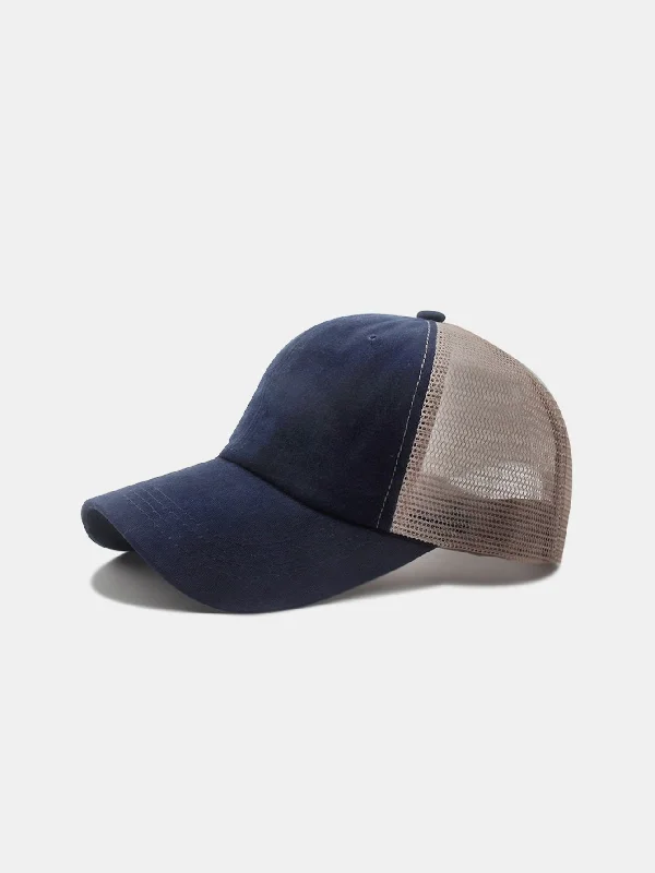 Durable Work HatsWashed Distressed Mesh Cotton Baseball Cap